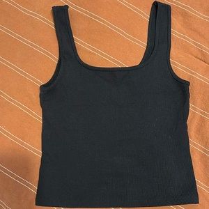 Abercrombie Black Ribbed tank